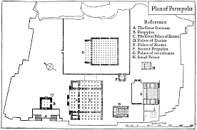 The 'banqueting hall' was the largest structure, and measured 68 by 24 metres (223 ft × 79 ft). File Plan Of Persepolis Png Wikimedia Commons