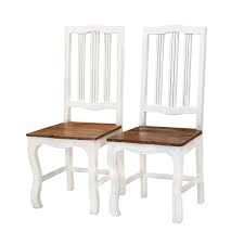 Whether you're in the market for the latest in leather dining chairs, exquisite french provincial chairs, contemporary beech wood models or funky and unique fabric designs, you'll find the perfect dining chair sets to match any home and any style. Rehoboth White And Natural Wood Cabriole Dining Chairs Set Of 2
