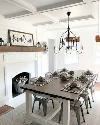 25 Farmhouse Dining Room Decor Ideas Model Dapur Desain Kamar Ide Dekorasi Rumah