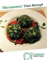 Spinatknodel Mit Tomatenragout Rezept Rezepte Knodel Spinat