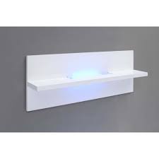 Cette étagère design accueillera aisément livres, dvd, bandes dessinées et objets de décoration. Etagere Murale Blanc Laque Avec Lampe
