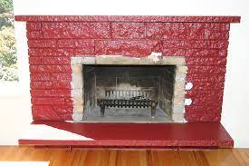 Many older homes and even a few new ones include a traditional red brick fireplace in the living room. Paint Red Brick Fireplace Fireplace Design Ideas
