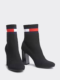 Women mid calf booties low heel snow winter boots lace up zipper knit wool shoes. Ø®Ø±Ø·ÙØ´Ø© Ø¯ÙØ§Ù Ø²ÙÙ Tommy Hilfiger Black Ankle Boots Heels Psidiagnosticins Com