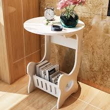 Modern & unique design with the sleek lines and simple silhouettes, this industrial coffee table provides smooth wooden surface for working, storage, and display, which can fit well with any furniture style in any living room as a basic home decor, making your home/office space modern and stylish. Round Coffee Table Tea Desk Side Table End Console Table Magazine Rack Coffee Tables Aliexpress