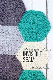 How to crochet a basic hexagon. How To Join Crochet Hexagons With An Invisible Seam