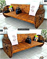 Reshape Your Outdoor With This Wonderful Wood Pallet Creation This Giant Pallet Plus Cable Reel Bench Is Comp Pallet Diy Wood Pallet Projects Pallet Furniture