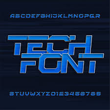 Download 10,000 fonts with one click for $19.95. Tech Font Alphabet Vectors Free Download