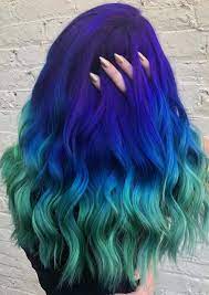 Browse Here To See Our Latest Trends Of Blue To Green Hair Colors And Highlights To Wear Right Now We Have Made A Hair Styles Blue Ombre Hair Bold Hair Color