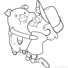 If you love the series, you must be familiar with the characters. Gravity Falls Coloring Pages Dipper And Waddles Xcolorings Com