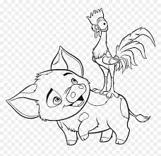 Create unusual characters, explore the beautiful game world. Moana Coloring Pages Hei Hei Hd Png Download Vhv