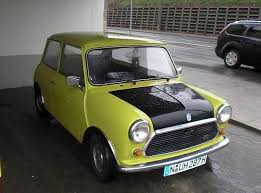 Mr Beans Car I Think His Car Is Really Cool You Can T Lose With A Vintage Mini In Chartreuse Tv Cars Dream Cars Cars Movie