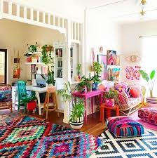 Layer Rugs And Colorful Blankets On The Off Chance That A Room Feels Inadequate Or Cl Unique Home Decor Bohemian Style Interior Design Bohemian Style Interior