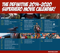 Here S Your Definitive 2014 2020 Superhero Movie Calendar Movie News Movies Com Upcoming Marvel Movies Superhero Movies Marvel Films