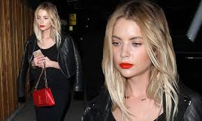 Ashley benson hairstyles, haircuts and colors. Ashley Benson Goes Rocker Chic With A Ysl Purse As She Hits Up The Nice Guy Daily Mail Online