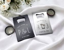 BULK Wedding Guest Favor, Card Wallet Bottle Opener, Classy & Durable Thick  Steel Laser Engraved Beer Opener, Wedding Favors For Guests