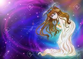 Manga Style Illustration Of Zodiac Sign On Cosmic Background, Capricorn  Stock Photo, Picture and Royalty Free Image. Image 16683220.