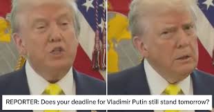 Donald Trump was asked about his latest deadline for Vladimir Putin and it  wasn't quite the line in the sand people were hoping for LINK IN COMMENTS