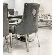 We have a range of dining chairs to select from that will suit your every desire. Bentley Knocker Back Chair Grey Black Cream Pink Silver Lush Interiors Luxury Dining Chair Dining Chairs Velvet Dining Chairs
