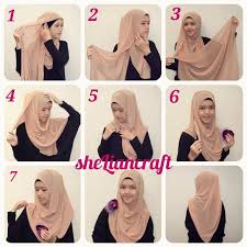 Image result for tutorial hijab