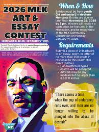 💥SAVE THE DATE! Missoula's Annual MLK Jr. Community Celebration 2025 The  Missoula MLK Planning Committee invites you to commemorate the life &  legacy of Martin Luther King Jr. 📍Monday, January 20th 4:00