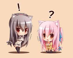 See more ideas about chibi hair, anime hair, how to draw hair. Hd Wallpaper Anime Girls Chibi Pink Hair Cute Animal Ears Tail Human Body Part Wallpaper Flare