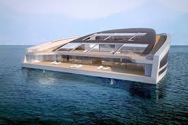 One Of The Biggest Yachts In The World With Enormous Dimensions 150 Fits X 120 Fits Floating House House Boat Yacht