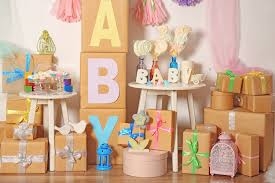 We've come a long way from blue, pink and duckies. 5 Cheap Unique Baby Shower Decoration Ideas