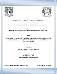 Manual de comunicación organizacional municipal