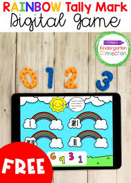 Rainbow Tally Marks Digital Learning Game Kindergarten Games Digital Learning Fun Math Activities