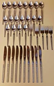 See more ideas about flatware patterns, stainless steel flatware, flatware. National Stainless Steel Flatware Parma Korea Floral Pattern 36 Piece Lot Stainless Steel Flatware Floral Pattern Flatware