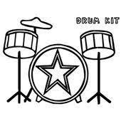 Drum kit coloring page from music & musical instruments category. Top 20 Free Printable Music Coloring Pages Online Drum Kits Music Coloring Coloring Pages