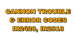 Install cannon copy machine printer driver and network scanner drivers. Canon Ir2318 Ir 2420 Error Codes Troubles By Corona Technical