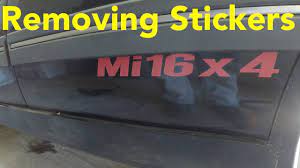 Luckily they are very easy to remove yourself. Removing Old Stickers Decals From A Car Youtube