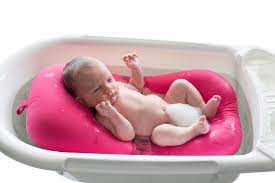 Looking for an infant bathtub? Bathing With The Baby Floaty Feels Just Like Floating In The Womb It Keeps Your Baby S Head Above Water And Thereby Ensures Baby Bath Relaxing Bath Floaties