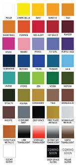 Plutonium Color Chart 2015 Spray Paint Colors Purple