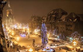 My Hometown Timisoara Romania Under Snow And Christmas Lights Timisoara Romania Timisoara Wonderful Places