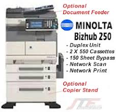 Download the latest drivers and utilities for your device. Minolta Bizhub 250 Copier Printer Scannerbizhub 250