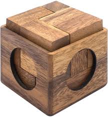 The first puzzle is the shackles challenge. Amazon Com Cube Puzzle Wooden Puzzle For Adults A Handmade 3d Brain Teaser Soma Cube From Siammandalay Toys Games