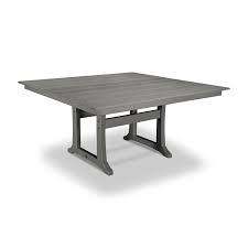 The farmhouse trestle 37 dining table comfortably seats four and pairs well with any polywood outdoor dining chair. Polywood Farmhouse 59 Dining Table Polywood Farmhouse Tables Polywood Outdoor Furniture Collections