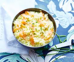 Risotto Au Poireau Et Saumon Fume Recette Risotto Poireaux Risotto Saumon Fume