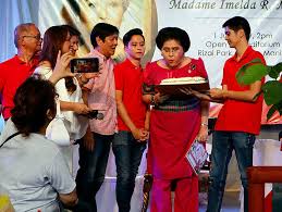 Former senator ferdinand bongbong r. Imelda S 90th Bday Wish For Bongbong To Win Poll Case Vs Leni Jovee Marie De La Cruz