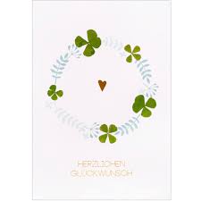 Alles gute für die zukunft kleeblatt. Rader Online Shop Glucksklee Karte Herzlichen Gluckwunsch Online Kaufen