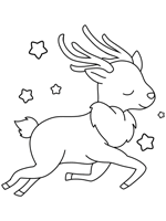 Get this free christmas coloring page and many more from primarygames. Christmas Reindeer Coloring Pages