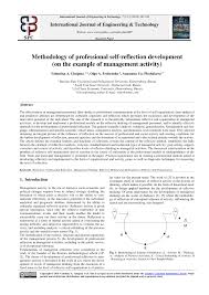 Mixed methods professional paper template: Pdf Methodology Of Professional Self Reflection Development On The Example Of Management Activity