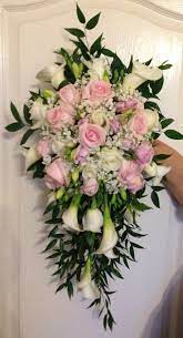 Baby Pink And White Fresh Flower Bridal Bouquet Calla Lilies Roses And Gypsophilia Wedding Flowers Wedding Bouquets Bridal Flowers