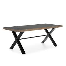 Check spelling or type a new query. Dining Room Table 200x90x78 Cement Wood Natural Metal Black