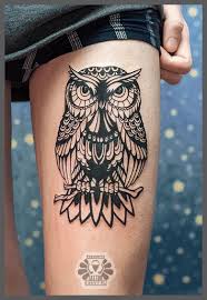 Black And White Owl And Rose Tattoo Designs Black And White Owl By Karviniya On Deviantart Tattoos White Owl Tattoo Sleeve Tattoos