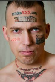 Image result for quirky pylon forehead tattoo