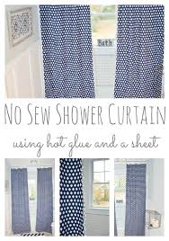 Diy Shower Curtain From A Twin Sheet Restless Arrow Diy Shower Curtain Diy Shower Shower Curtain
