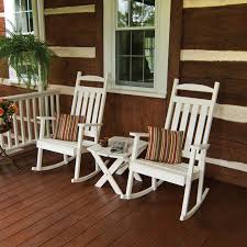 A L Furniture Yellow Pine Classic Porch Rocker Rocking Chair Porch Porch Rocker White Wooden Rocking Chair
